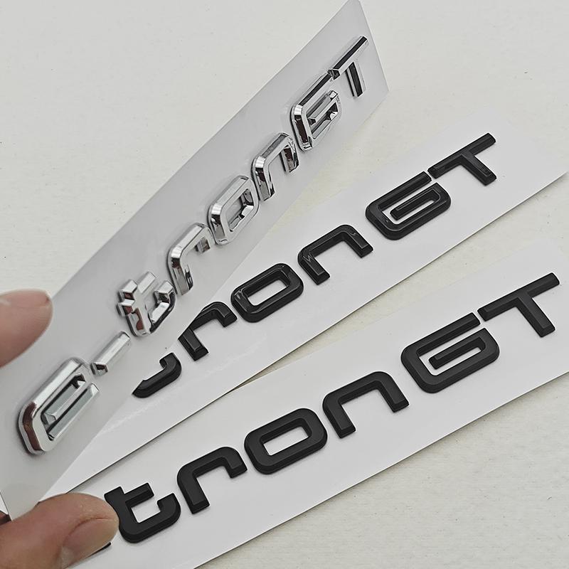 NEW 3D ABS Car Rear Trunk Badge Logo e-tron GT Emblem Sticker For Audi Q4 Q6 e-tron GT e-tron Auto Exterior Accessories