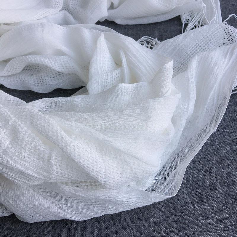 Чисто-белый хлопковый ажурный шарф, растительное крашение, синее крашение, тай-дай, ручное крашение, специальный белый шарф, обучающий, белая ткань-заготовка