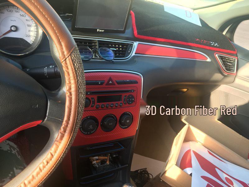 Carbon Fiber Interior Sticker for 12-15 Peugeot 308