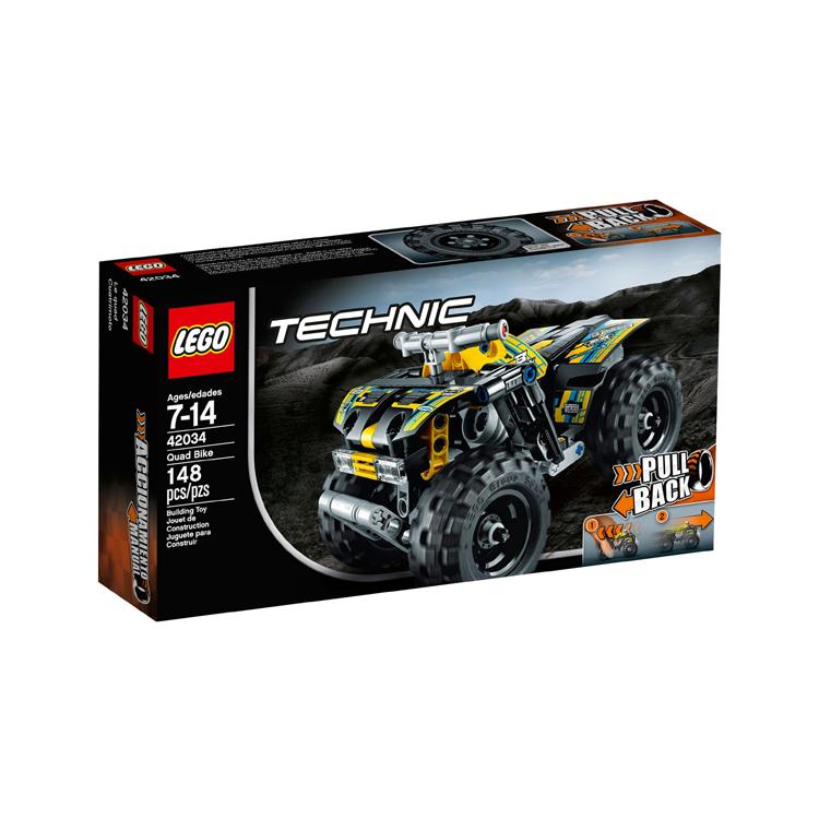 LEGO Technology Technic, 4 Wheel Trail Running Motorcycle Building Blocks 148pcs 42034