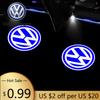For VW Volkswagen Jetta MK5 Golf 2PCs LED  Welcome Projector Light Door Lamp For VW Golf 5 6 7 7N Touran CC Passat Magotan B6 B7