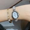 Romantic Bracelet Watch for Women, Oval Mother-of-pearl Face Rhinestone Temperament Women's Watch Simple Quartz Watch