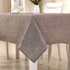 Simple Solid Color Cotton Linen Tablecloth Rectangular Tablecloth Dust-proof Table Cover Home Dining Room Decoration Tablecloth