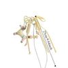 Polyester Braided Rope Bag Pendant Fabric Animal Couple Keyring  Girls Couple Girlfriends