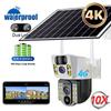 4G Sim Card Solar Camera PIR Human Detection 4K HD Wifi Wireless Solar Power CCTV Cameras Smart Home Cam