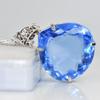 Lab Grown 110.4 Ct CERTIFIED Blue Topaz Pear Pendant A Grade Jewelry Gems AI-93-NS
