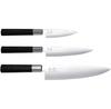 KAI Wasabi Black Knife Set, 3 Pieces (67-W16)
