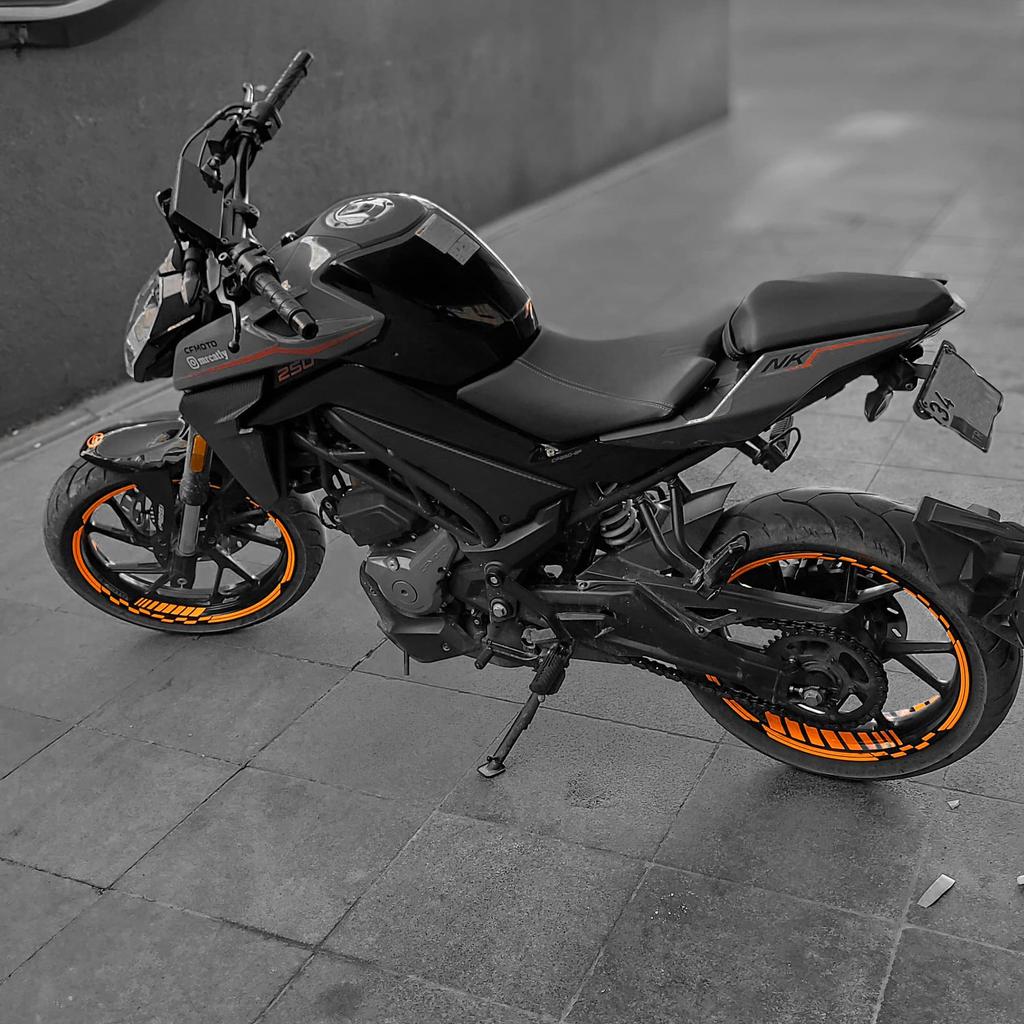 Флуоресцентный оранжевый Moto GP набор внутренних внешних ободов ободная лента колеса в полоску наклейки наклейки CinarExtreme