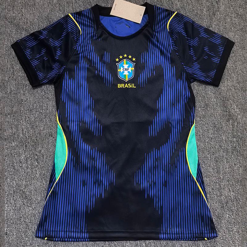 26-27 Brazil away women's fan version short-sleeved football jersey Football uniform jersey