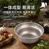 Ultra-Light Pure Titanium Camping Bowl Outdoor Hiking Backpacking Soup Noodle Serving Single Layer Portable Travel Dish