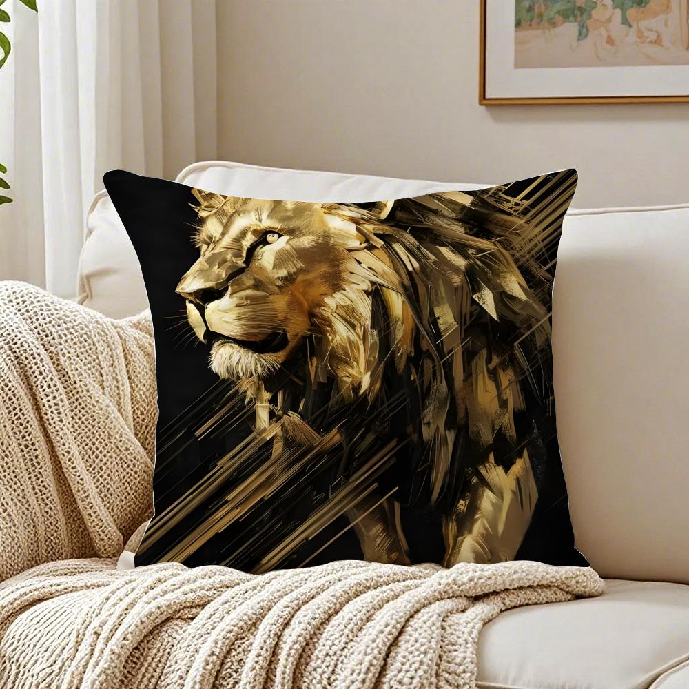 BBlack Gold Eagle Pillow Luxury Decor Cushion Cushion Cover Pillowcase Antidustmite living Room Sofa Decor Cushion Room