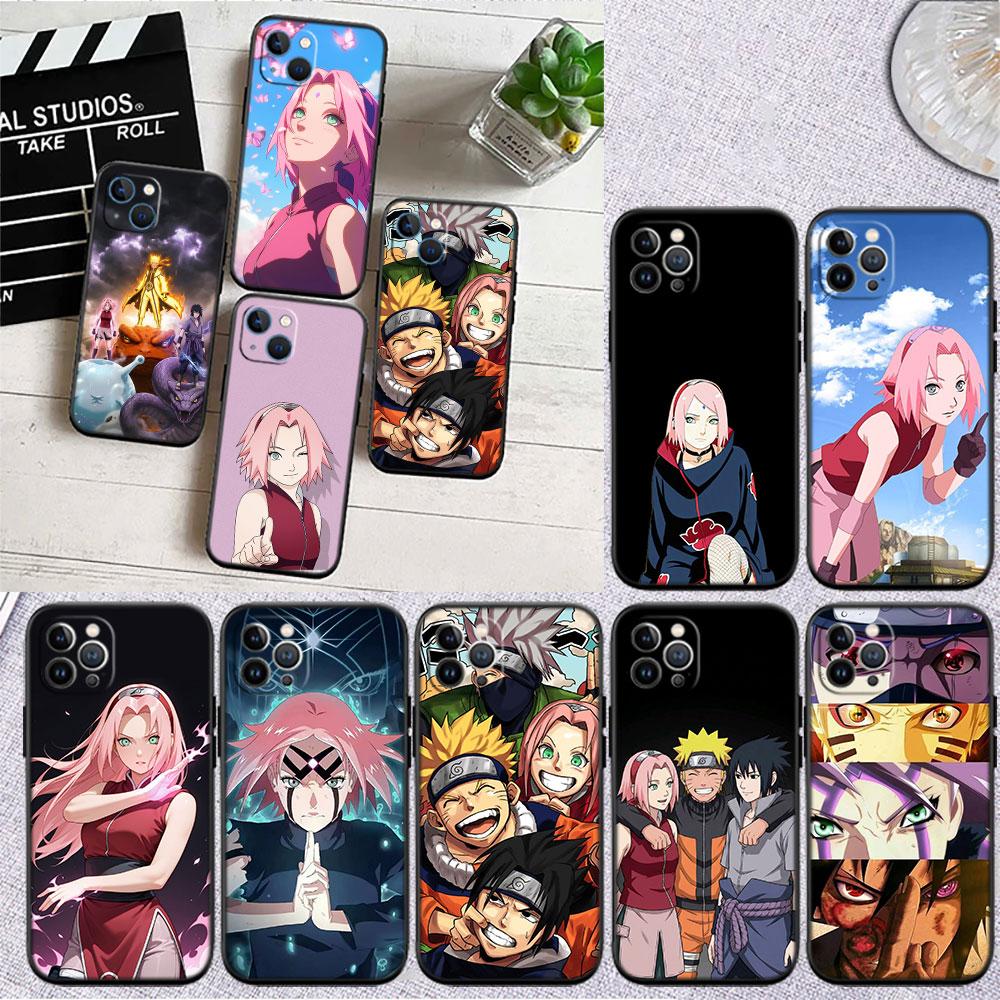 LO71 Naruto Sakura Haruno Soft Shell Phone Case for Redmi Note 13 14 Pro+ Plus A3 A3X 13X 13C 13R 14S 14C 14R