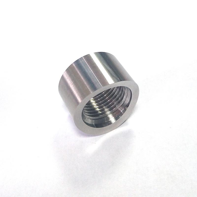 2pcs M18x1.5 02 Oxygen Sensor Base Gap Curve Notched Nut Weld Bung Bsae Round Nut