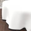 Round Stain-resistant Tablecloth In Washed Microfibre, Diameter 180 Cm, BOHEME White, by Soleil d'Ocre