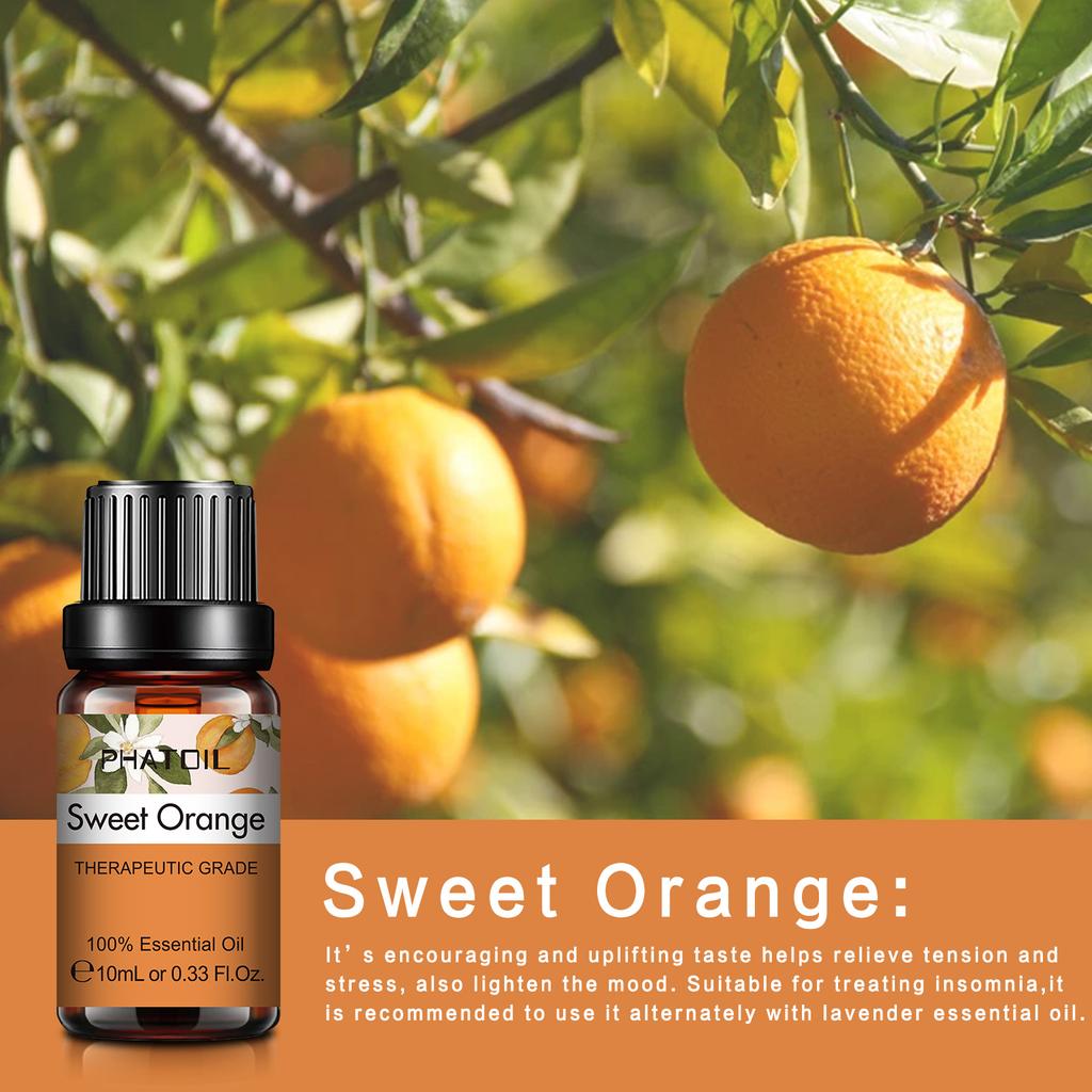 PHATOIL 10 шт. Эфирное масло для ароматерапии 100% натуральное эфирное масло идеально подходит для диффузоров-увлажнителей Ароматерапевтический массаж Уход за кожей и волосами