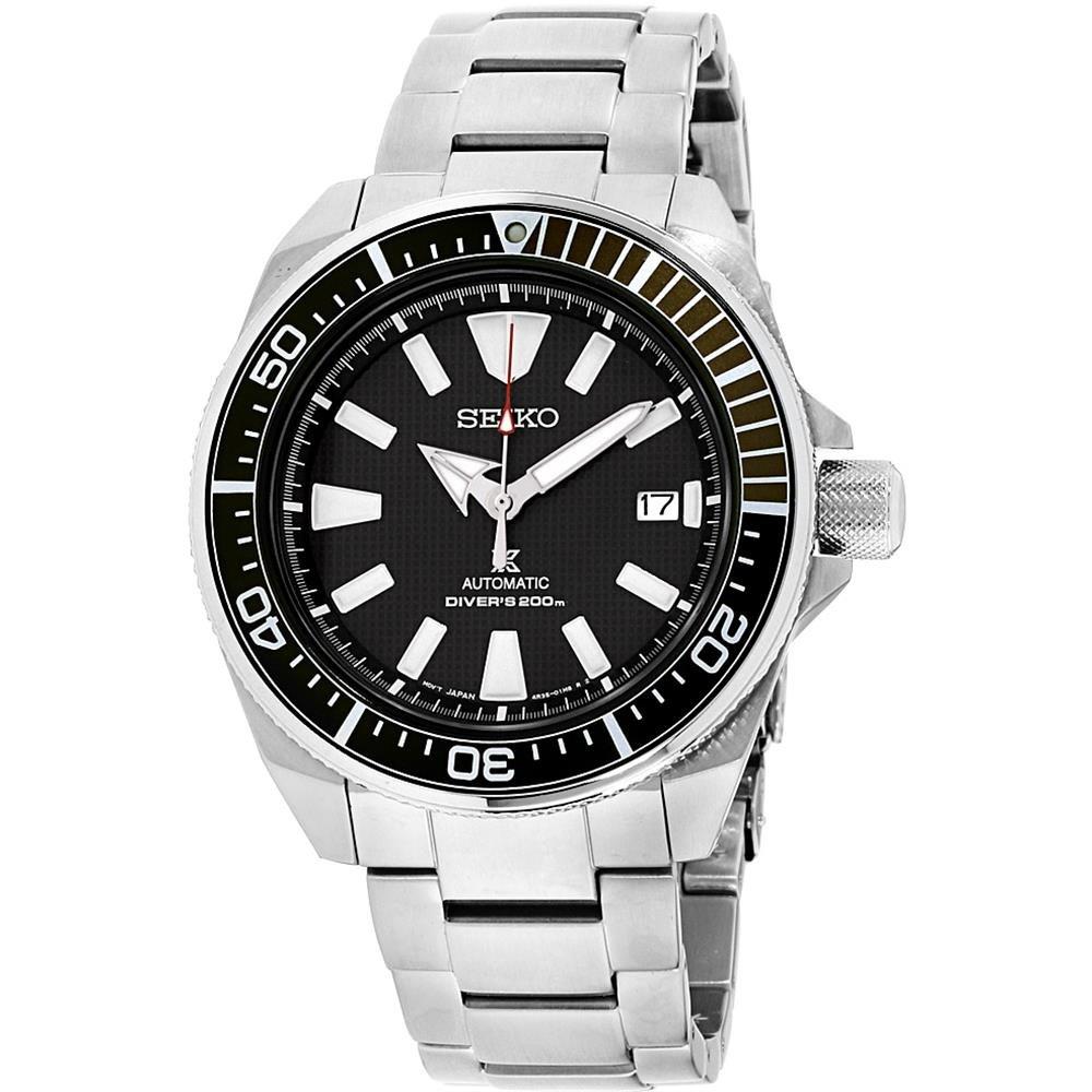Seiko Prospex Samurai Автоматические Дайверские Часы из Нержавеющей Стали 200 м SRPB51 Черные
