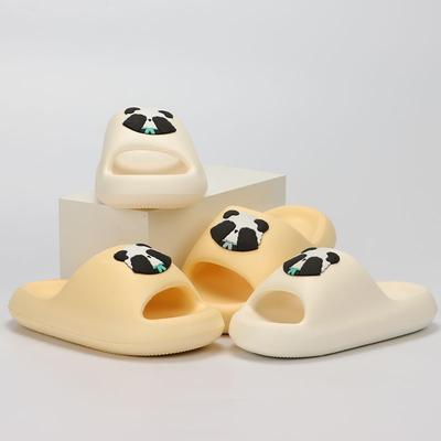 Lucyever 2024 летние тапочки с рисунком женские удобные толстые тапочки на платформе Cloud Slides женские мягкие нескользящие шлепанцы для ванной комнаты Eva Mujer