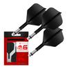 Мишень Darts K-SHIFT FLIGHT Система крыльев и стержней K Shift Система Shift Spin Base Профессиональный аксессуар для дартса Форма №6 черный 26 мм