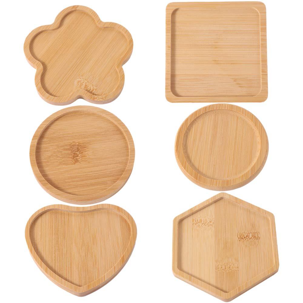 5pcs Heat-resistant Insulated Placemat Natural Anti Scalding Pad Crafts Bamboo Coasters Bowl
