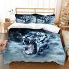 Комплект пододеяльников с наволочкой, 3d принт тигра, размер King Queen, домашний текстиль, постельное белье, 2/3 шт., роскошные покрывала