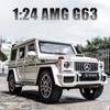 New Simulation 1:24 Full Scale G63 Model Car Six-door Zinc Alloy Off-road Vehicle Toy Car with Sound and Light Suitable for Children Boy Gift