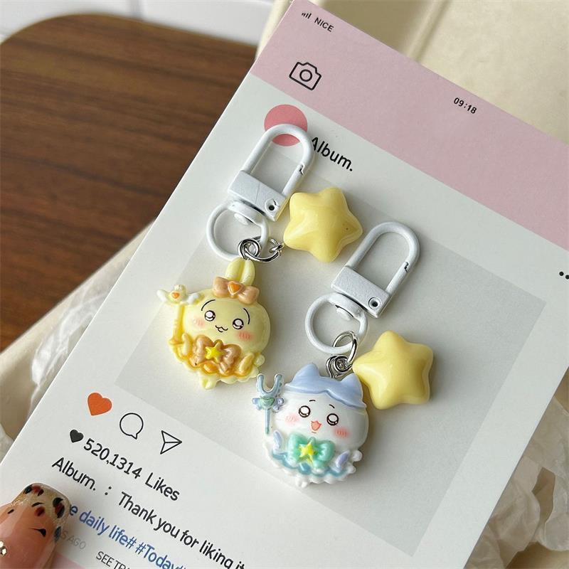 2/4 шт. Милый милый звезда Чиикава Хачиварэ Усаги цепочка для телефона брелок кулон шарм для рюкзака украшение для сумки девчачий подарок