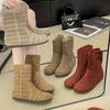 British Style Versatile Maillard Retro Hollow Boots Summer New Boots Breathable Flat Bottom Hole Foreign Air Cool Boots