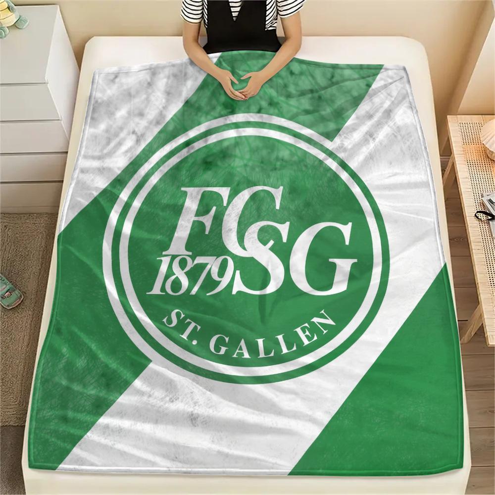 St. Gallen Football Club  Print Flannel Blanket, High quality Comfortable for All Seasons, Home Decor, Warmth and Comfort