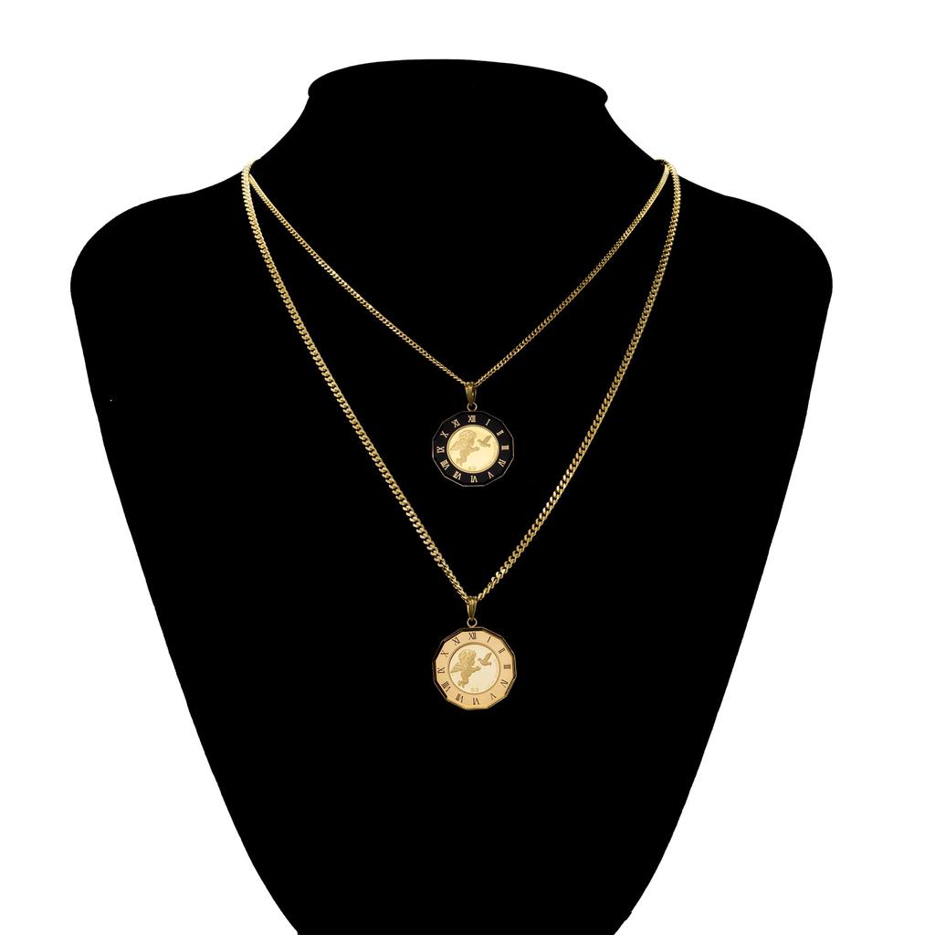 Монета-подвеска Тувалу Лошадь Часы Рамка [Сказочный стеклобой] K24/18 1/25 унции (черный)