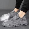 Men's Summer New Mesh Breathable Men's Casual Shoes Trend Versatile Hollow Single Shoes Solid Color One Foot Shoes