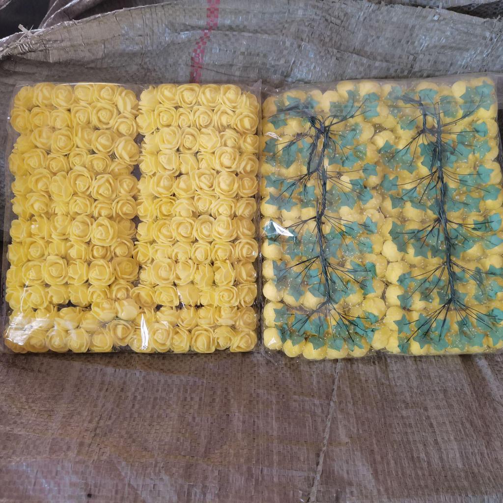 2,5-дюймовая марлевая кружевная роза, пена и сухоцветы для свадебной подарочной коробки, плетеного венка и аксессуаров.