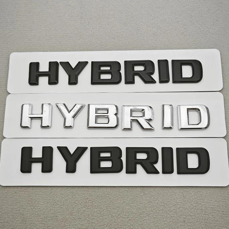 ABS Car Letters Logo HYBRID Sticker Side Fender Badge Rear Trunk Emblem For Mercedes Benz S Class C300 E300 GLE350 GLC300 FS9 vngk1