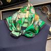 100% Pure Silk Scarf Women Neck Hair Foulard Square Headband Scarves Bandana Small Hijab Print Poncho Scarves Pashmina Luxury