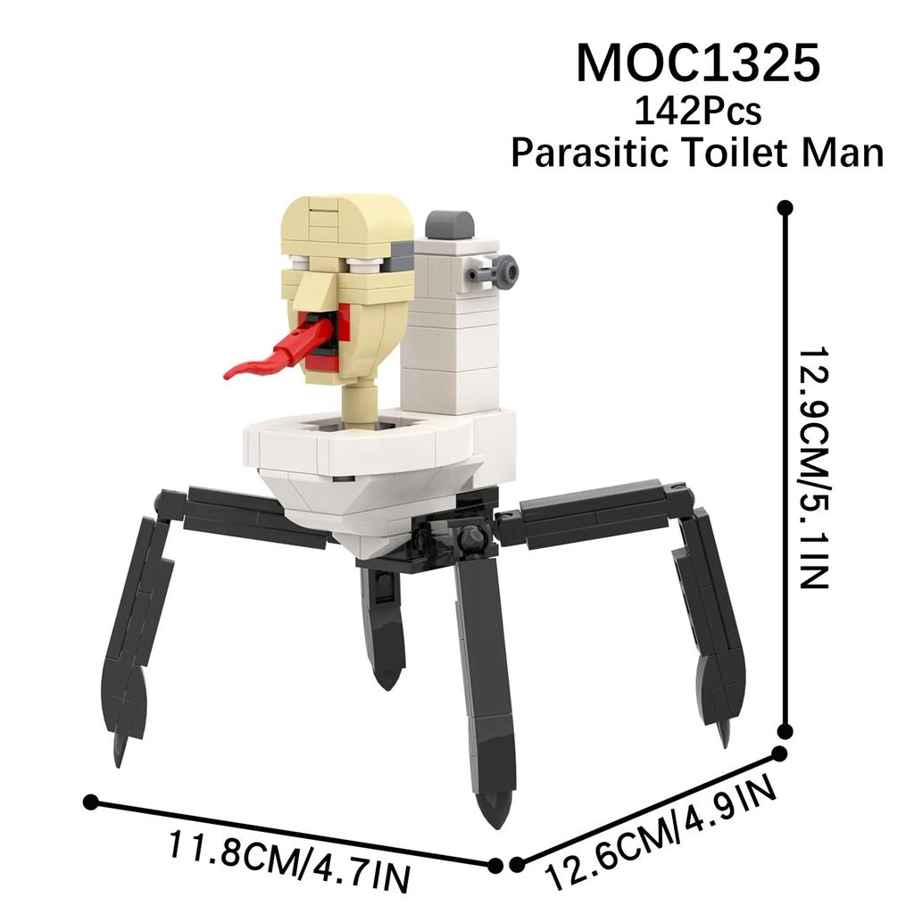 Skibidi Toilet Man vs Monitor Building Blocks The Audio and Camera Man Toys for Kids Adults Game Fans (127/263 шт.)