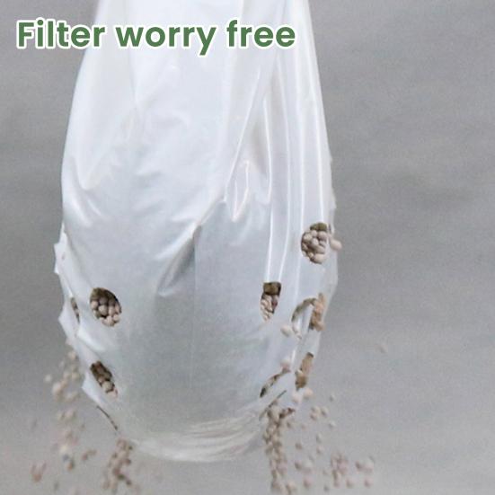 7 шт. Мешок для кошачьего наполнителя 7-дневный просеивающий мешок для наполнителя Устойчивый к разрыву мешок для отходов домашних животных со шнурком Непротекаемые сверхпрочные вкладыши для большинства лотков для наполнителя