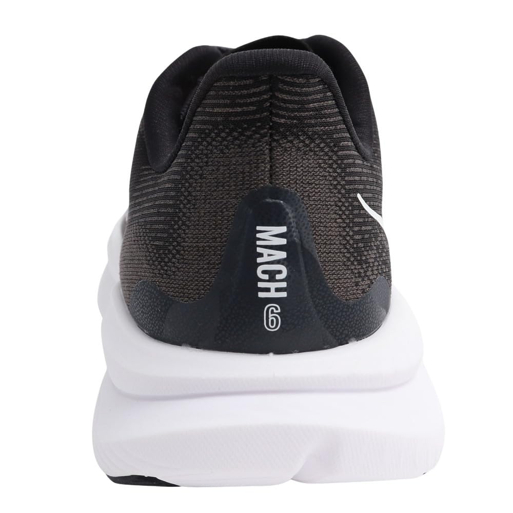 HOKA Mach 6 Regular Running Size Black and Shoes, Women's, 24.5, White, 1147810-BWHT
