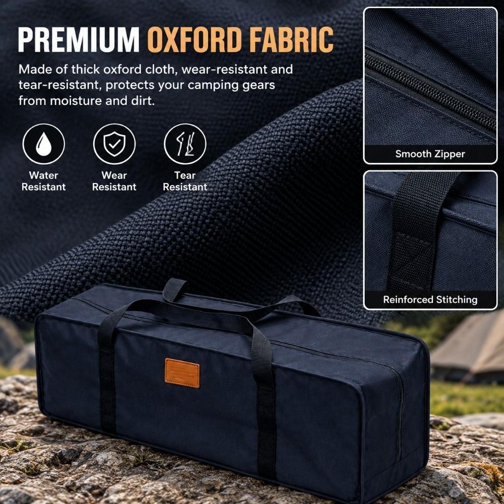 600D Oxford Cloth Travel Picnic Handbag Large Canvas Canopy Pole Bag Outdoor Supplies