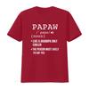 Papaw s from Grandkids Funny T Shirt for Men vintage Washed Comfortable Stretched designer clothes streetwear Soft Breathable