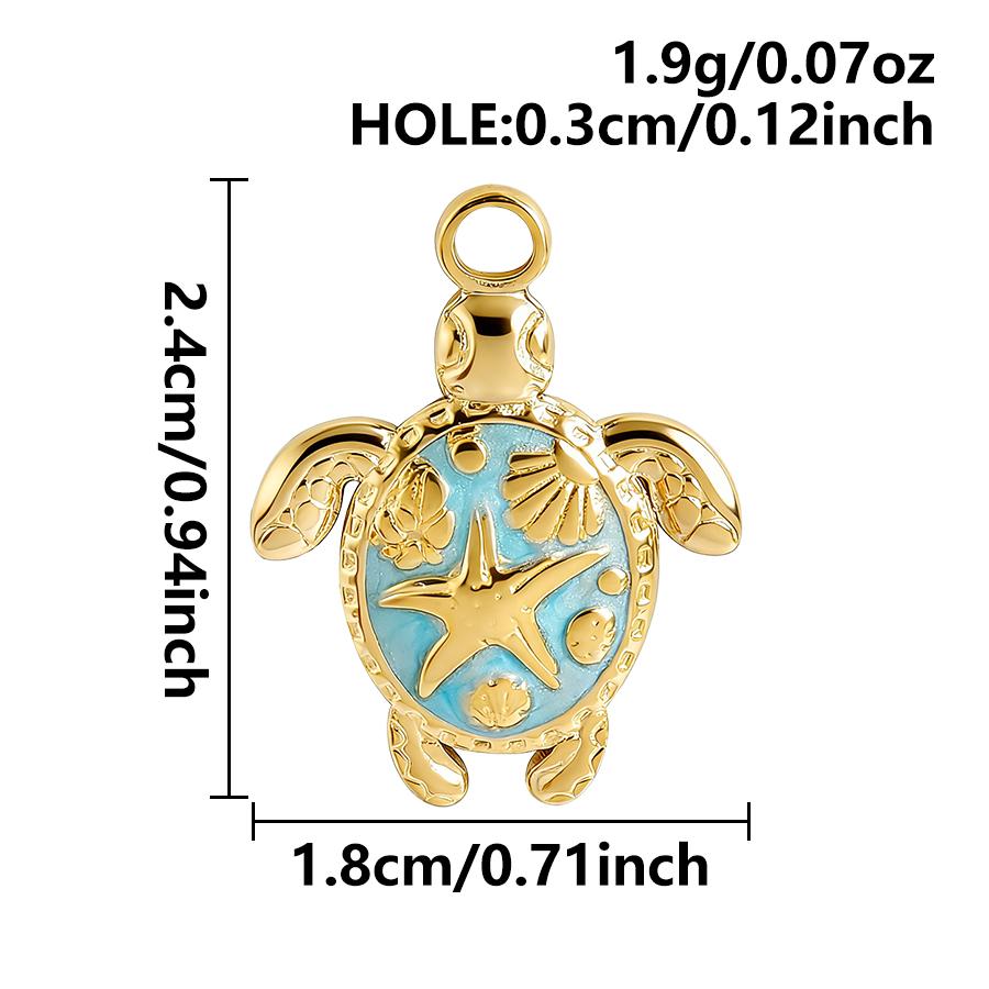 2pcs Red Lobster Crab Coral Real Gold Plated Stainless Steel Enamel Charm For Jewelry Making Supplies DIY Beach Necklace Pendant