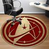 1pcStar Trek Office Round Area Rug, Indoor Mat Suitable For Office, Bedroom Living Room Home Decor, Room Deco,  Offic a0928127