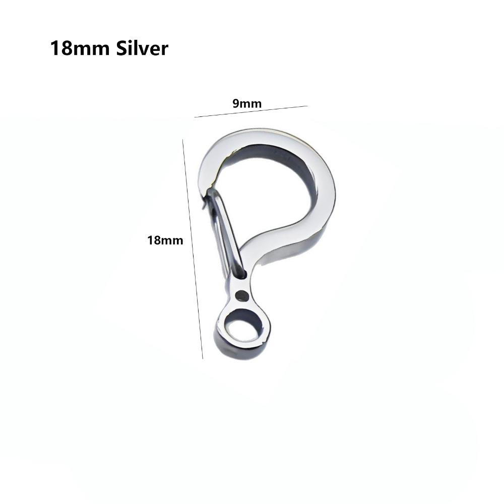 Titanium Alloy Outdoor EDC Tool Keyring 12/18/20/23mm Spring Connecting Buckle DIY Accessories