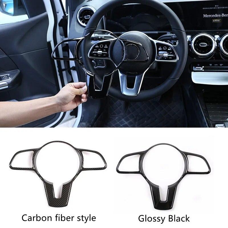 Car Steering Wheel Frame Trim Cover For Mercedes Benz A B C E G Class CLA CLS GLC GLE GLS GLB W213 W205 W177 W167 W247 W463 C257