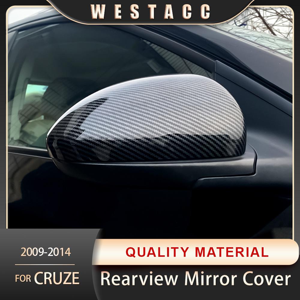2 шт., углеродное волокно, автомобильное зеркало заднего вида, декоративная наклейка, накладка для Chevrolet Cruze 2009-2014, боковое зеркало