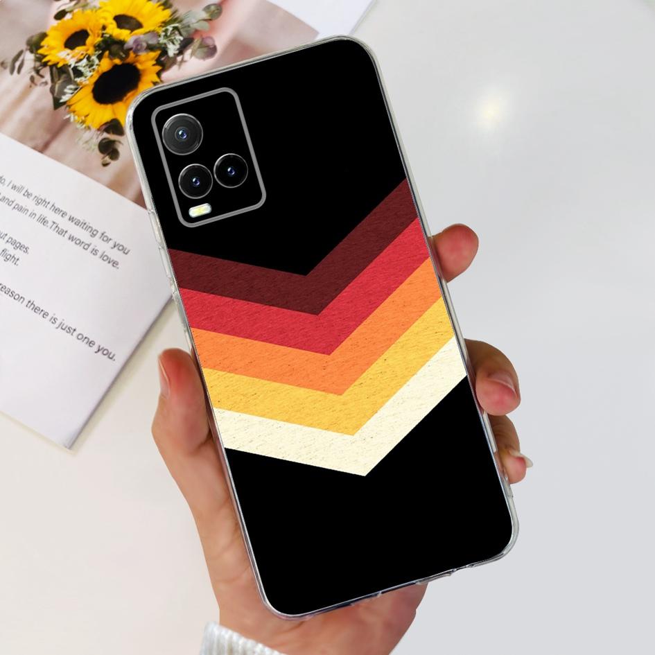 For Vivo Y33s V2109 Case Y21 2021 V2111 Cover Fashion Flower Soft Clear Silicone Slim Fundas For Vivo Y21t Y33t Y21a Y21s Bumper