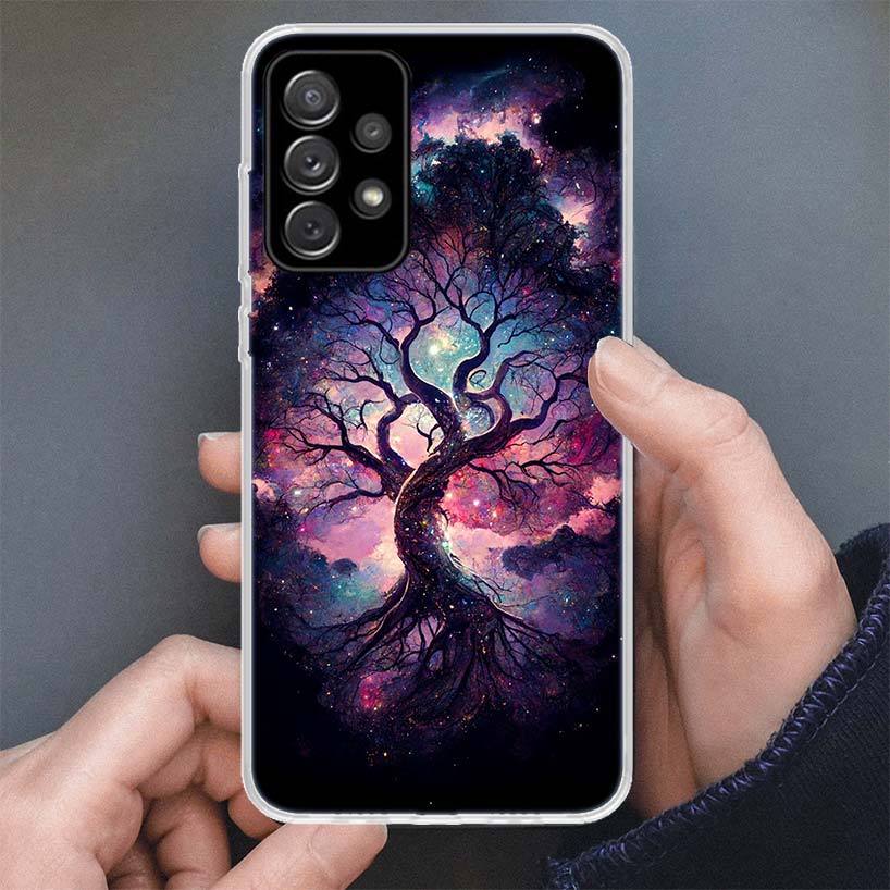 Чехол для телефона "Древо Жизни Космос" Для Samsung Galaxy A17 A16 A56 A15 A55 A14 A54 A13 A53 A36 A35 A34 A33 A26 A25 A24 A23 A05S A04S G