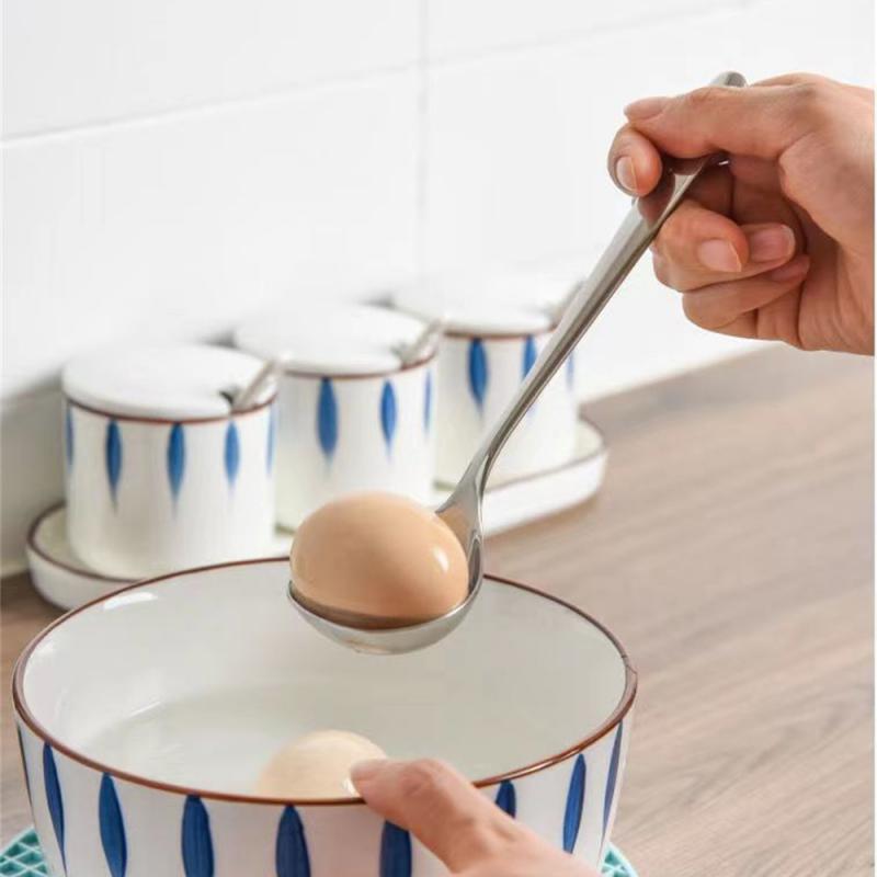 Round Spoon High Quality Stainless Steel Durable Deepen And Thicken Creativity Kitchen Bar Supplies Household Drinking Spoon