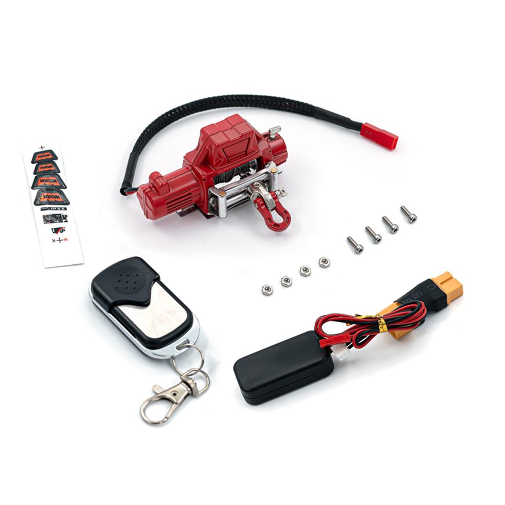 Радиоуправляемая лебедка с системой дистанционного управления, вилка XT60, совместимая с 1/10 1/8 Traxxas TRX-4 Trx4 Axial