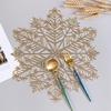 Christmas Table Mat Placemats Decorative Washable Heat Resistant Snowflake Home Supplies
