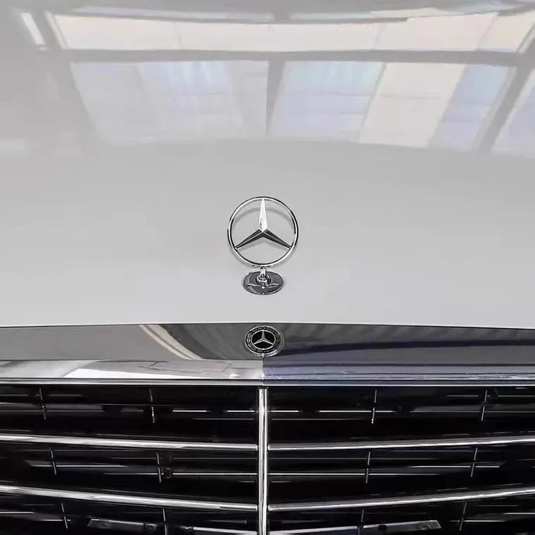 Автонаклейка Автонаклейка 2025 Горячая Для Benz Сплав Цинка Значок Эмблема На Капот Автомобиля Аксессуары Для Mercedes Benz AMG W213 W223 W24