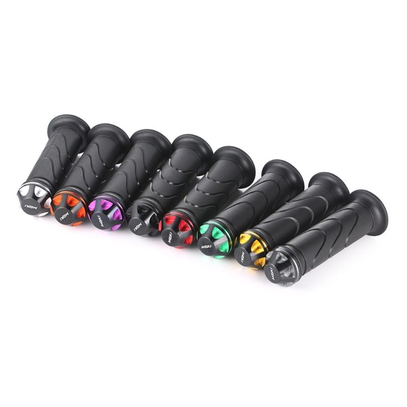 Universally Motorcycle Hand Grips Rubber End Thrusters Grip Handlebar Grips for Scooter Electric Bike Modification
